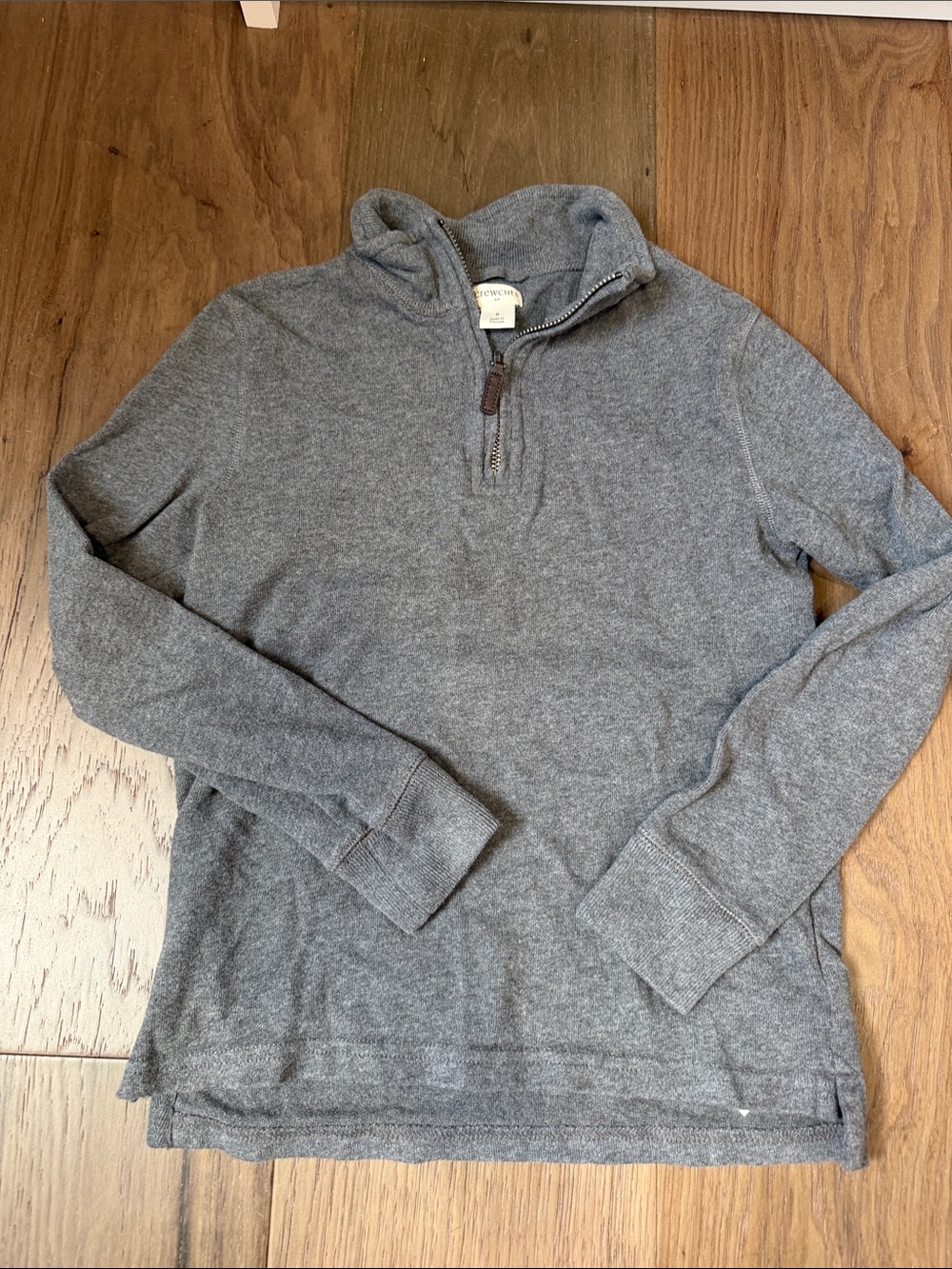 Jcrew boys Gray Quarter-Zip Pullover Sweater